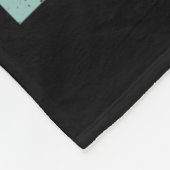 Doe wat ik wil dat het  zwarte kat rode kat grappi fleece deken (Hoek)