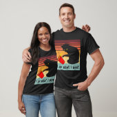 Doe wat ik wil dat het  zwarte kat rode kat grappi t-shirt (Unisex)