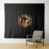 Doe wat ik wil dat Tuxedo Cat Mam Cute Funny Graph Wandkleed (In Situ (horizontaal))