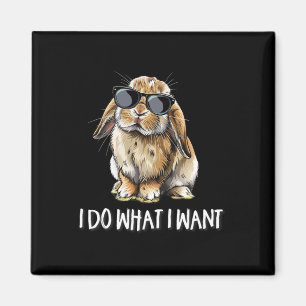 Doe wat ik wil Mini Holland Lop Bunny Rabbit Lover Magneet