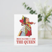 DOE WAT IK ZEG, WANT IK BEN DE KONINGIN BRIEFKAART (Staand voorkant)