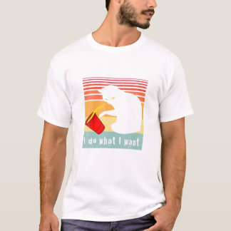 Doe wat ik zwarte kat wil t-shirt