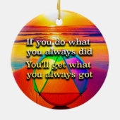 Doe wat je altijd deed Recovery Slogan Ornament (Achterkant)