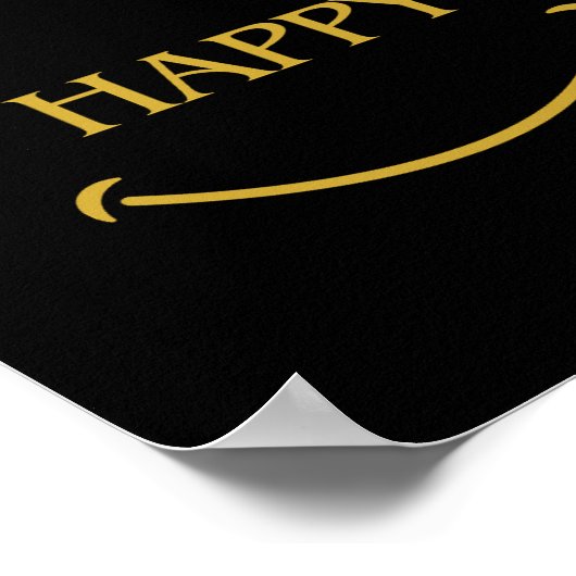 DOE WAT JE BLIJ MAAKT Positieve quote Poster (Hoek)