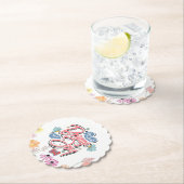 Doe wat je brengt Joy Floral en Butterfly quote Kartonnen Onderzetters (Insitu)