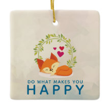 Doe wat je een vrolijke slapende vos met hart maak