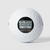 Doe wat je geeft, neem risico's golfballen (Voorkant)