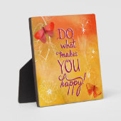 Doe wat je gelukkig maakt fotoplaat (Voorkant)