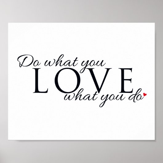 Doe Wat Je Leuk Vind Inspirerende Spreuk Poster (Voorkant)