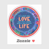 Doe wat je leuk vindt aan inspirerende inspirativi sticker (Vel)