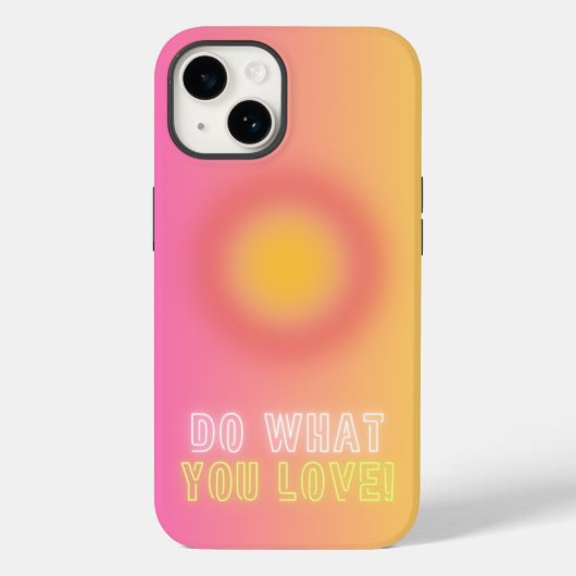 Doe wat je leuk vindt Aura Phone Case (Achterkant)