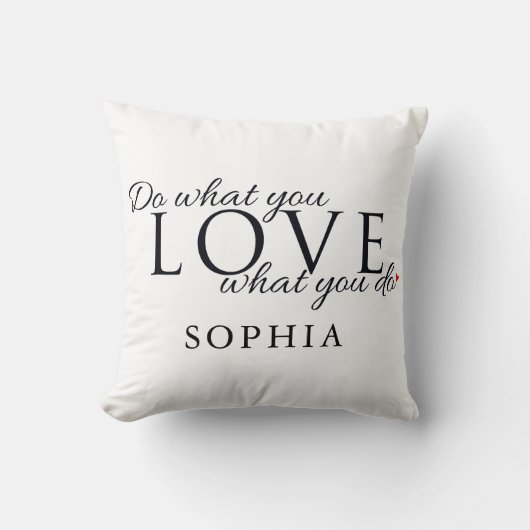 Doe Wat Je Leuk Vindt Inspirerend Citaat Kussen (Voorkant)