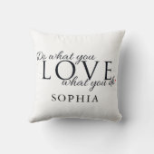 Doe Wat Je Leuk Vindt Inspirerende Spreuk Kussen (Achterkant)