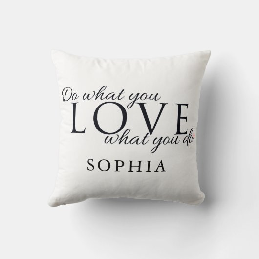 Doe Wat Je Leuk Vindt Inspirerende Spreuk Kussen (Achterkant)