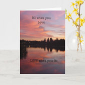 "DOE wat je leuk vindt om van te houden wat je doe Kaart (Gele Bloem)