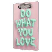 Doe wat je leuk vindt pastel klembord met mint roz (Links)