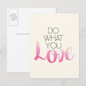 Doe wat je liefhebt 2 briefkaart (Voorkant / Achterkant)
