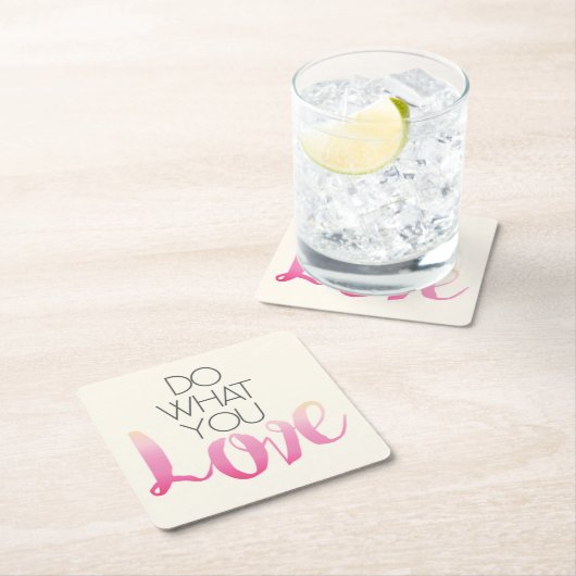 Doe wat je liefhebt 2 kartonnen onderzetters (Insitu)