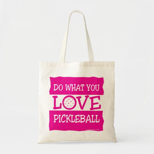 DOE WAT JE LIGT - PICKLEBALL TOTE BAG (Voorkant)