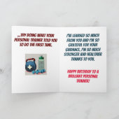 Doe wat je persoonlijke trainer zei verjaardag kaart (Binnen)