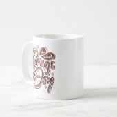 doe wat je plezier brengt koffiemok (Voorkant links)