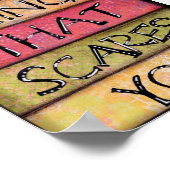 Doe wat je schaamt - Fun, Inspirerend kunst Poster (Hoek)