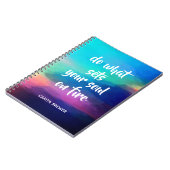 Doe wat je soep op het Notitieboek met vuurspiraal (Linkerzijde)