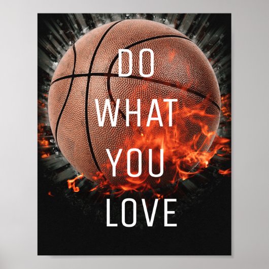 Doe wat je van Basketball Poster houdt (Voorkant)