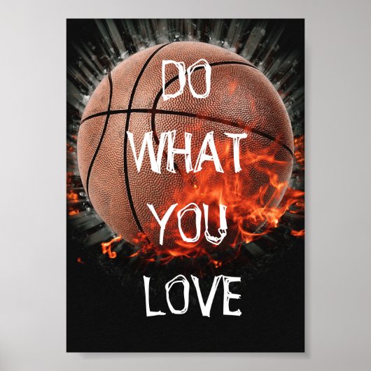 Doe wat je van Basketball Poster houdt (Voorkant)