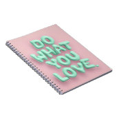 Doe wat je van pastel esthetische spiraal notitieb notitieboek (Rechterzijde)