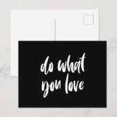 Doe wat je van zwart briefkaart houdt (Voorkant / Achterkant)