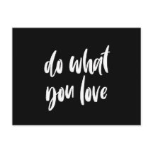 Doe wat je van zwart briefkaart houdt