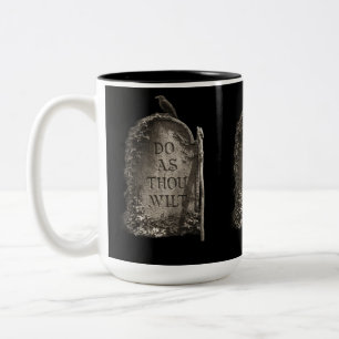 Doe wat je wilt tweekleurige koffiemok