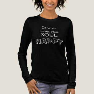 Doe wat je ziel HAPPY doet Tri-Blend Shirt