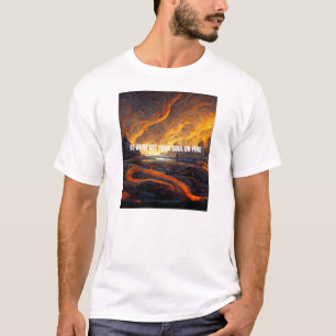 Doe wat je ziel in vuur en vlam zet t-shirt