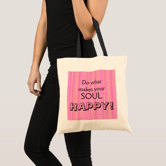 Doe wat je ziel Inspirerend maakt Tote Bag (Voorkant (product))