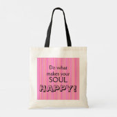 Doe wat je ziel Inspirerend maakt Tote Bag (Achterkant)