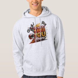 Doe wat jou gelukkig maakt Biker Kleding Hoodie