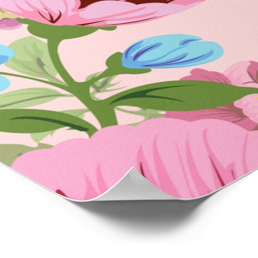 Doe wat Joy Floral brengt Poster (Hoek)