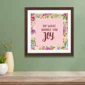 Doe wat Joy Floral brengt Poster
