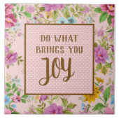 Doe wat Joy Floral brengt Tegeltje (Voorkant)