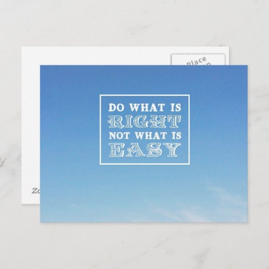 Doe wat Juist is Briefkaart (Voorkant / Achterkant)