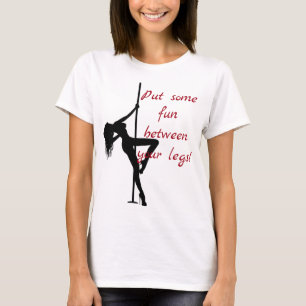 Doe wat plezier tussen je benen! Funny silhouette T-shirt