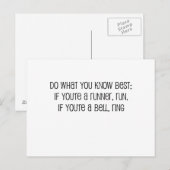 "Doe wat u het beste weet", citaat Briefkaart (Voorkant / Achterkant)
