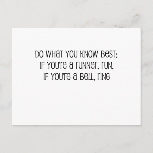 "Doe wat u het beste weet", citaat Briefkaart (Voorkant)