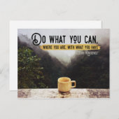 Doe wat u kunt Inspirerend Briefkaart (Voorkant / Achterkant)