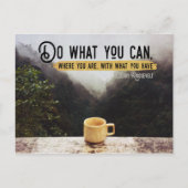 Doe wat u kunt Inspirerend Briefkaart (Voorkant)