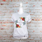 Doe wat u tevreden maakt over de  Waterverf Rozen T-shirt