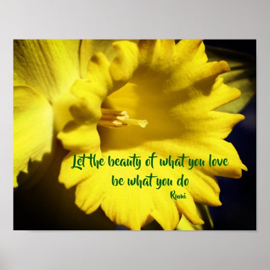 Doe wat u van het Inspirerend citaat van Rumi gefr Poster (Voorkant)