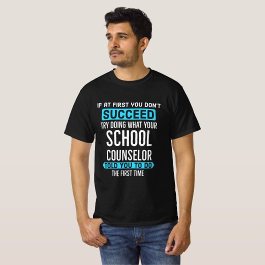 Doe wat uw schooladviseur u als eerste heeft verte t-shirt (Voorkant volledig)